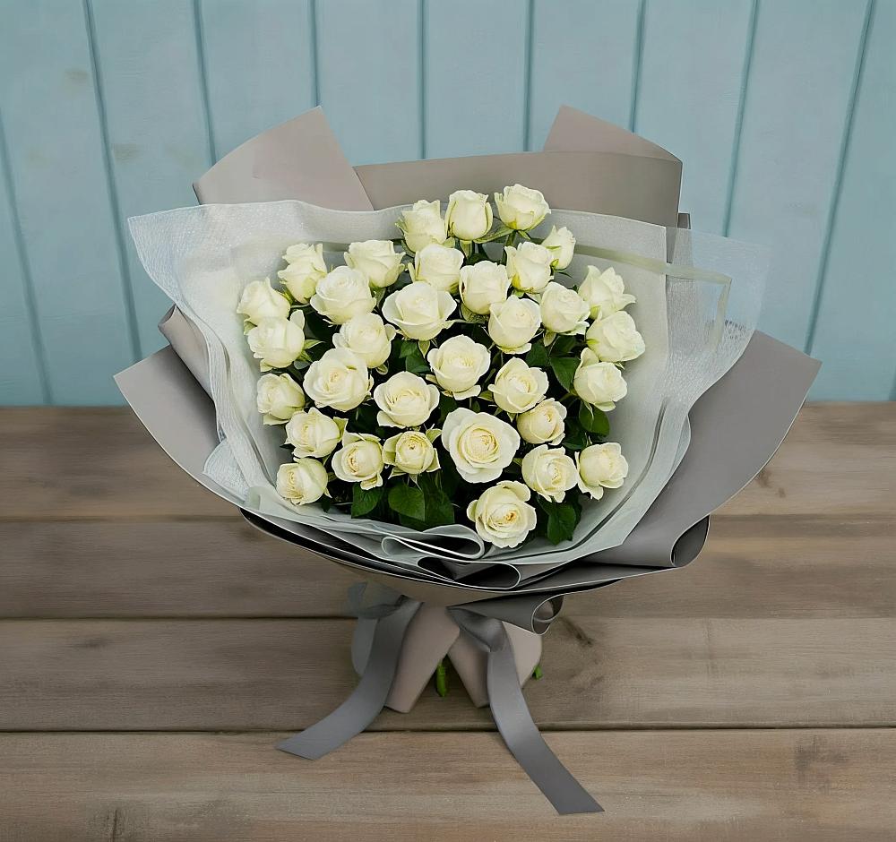 Букет Белоснежная нежность в Семёнове