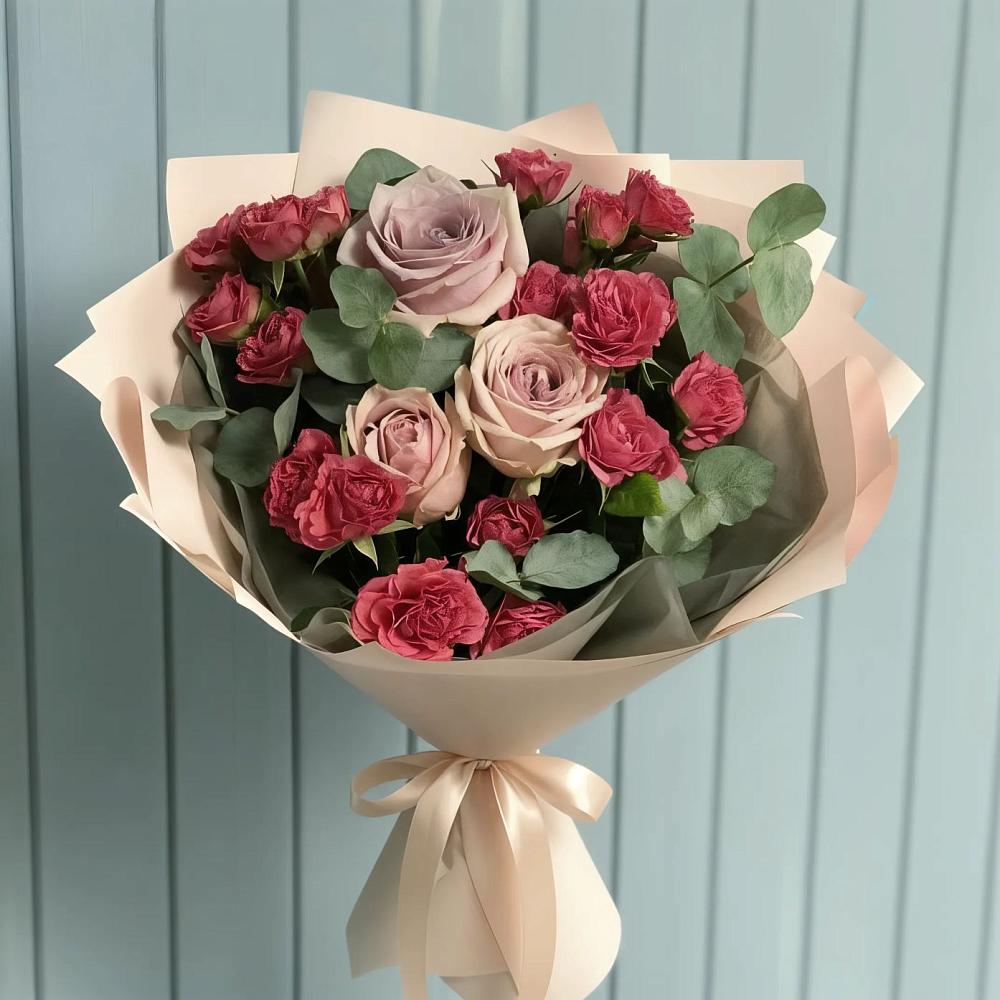 Букет цветов из: Гвоздики и Розы в Семёнове