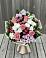 Букет цветов из: Альстромерии, Гвоздики, Розы и Хризантемы в Семёнове