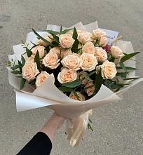 Букет Кремовые розы Латте в Семёнове
