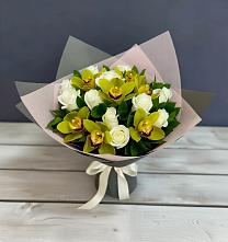 Букет цветов из:  Орхидеи и Розы в Семёнове