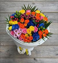 Букет цветов из:  Розы и Хризантемы в Семёнове