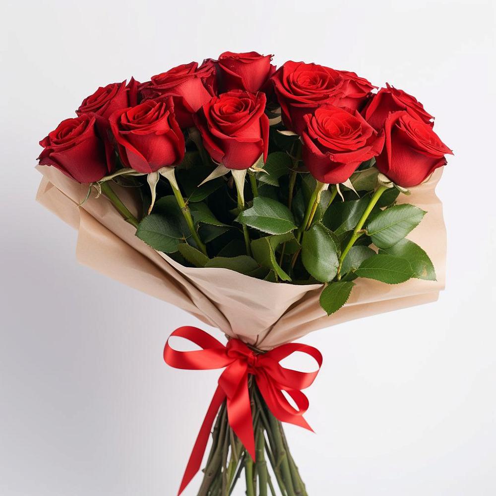 Букет 11 Красных роз Эдлесс Лав в Семёнове